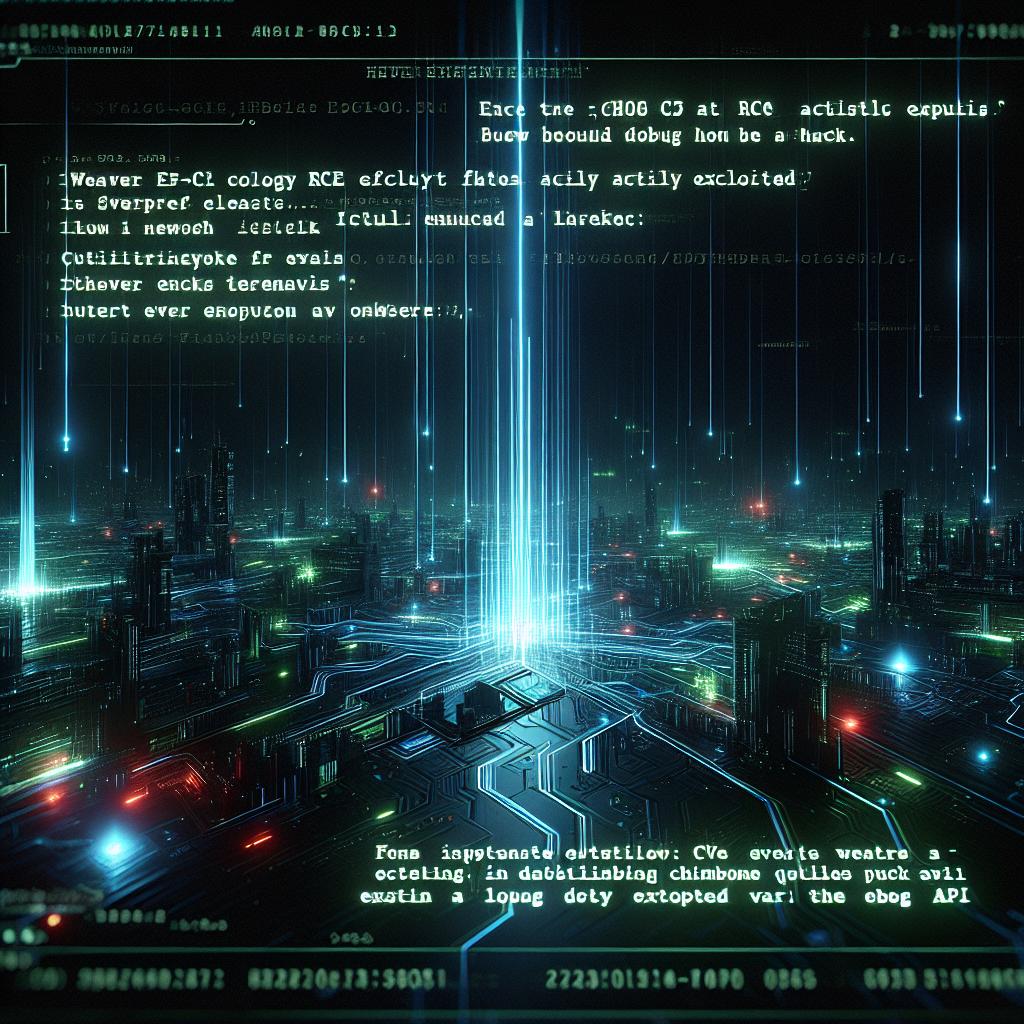 Weaver E-cology RCE Flaw CVE-2026-22679 explorado ativamente via API de depuração