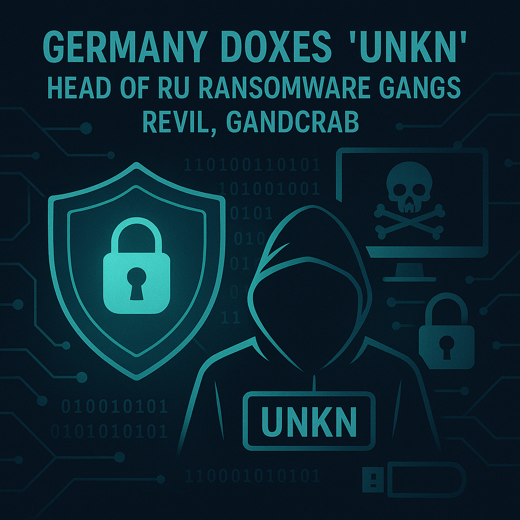 Alemanha Doxes “UNKN”, chefe da RU Ransomware Gangs REvil, GandCrab